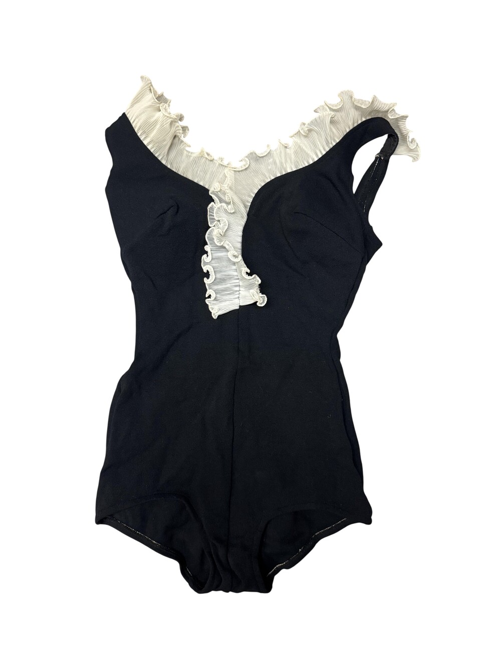 Vintage 60s Sea Fashions of California Swimsuit Womens Black Size Pin Up